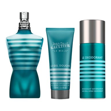ESTUCHE PERFUME HOMBRE JEAN PAUL GAULTIER LE MALE EDT 125ML+GEL DE BAÑO 75ML+DESODORANTE 75ML - 2