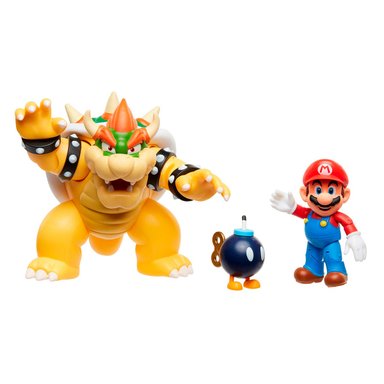 FIGURA DE ACCIÓN SUPER MARIO BROWSER VS MARIO + FIGURA 6 CM - 1