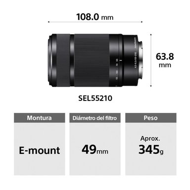 CÁMARA MIRRORLESS SONY APS-C ILCE-6100X: A6100 + LENTE SELP16502 + LENTE SEL55210 - 10