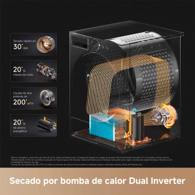 SECADORA DE ROPA BOMBA DE CALOR DREAME L9 10KG GRIS - 4