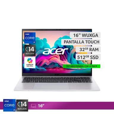 NOTEBOOK ACER ASPIRE GO AG16-71PT-91CE-1 INTEL CORE I9 32GB RAM 512GB SSD 16” - 1