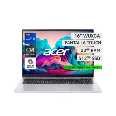 NOTEBOOK ACER ASPIRE GO AG16-71PT-91CE-1 INTEL CORE I9 32GB RAM 512GB SSD 16” - 2