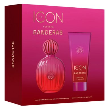 ESTUCHE PERFUME MUJER ANTONIO BANDERAS THE ICON SUPREME EDP INTENSE 100ML+LOCIÓN COPORAL 75ML - 3