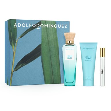 ESTUCHE PERFUME MUJER ADOLFO DOMINGUEZ AGUA FRESCA BAMBÚ EDT 120ML+75ML+10ML - 1