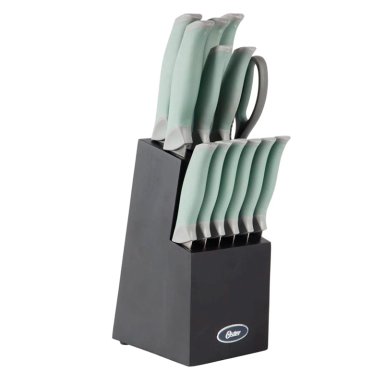 SET CUCHILLOS OSTER LINDBERGH ACERO INOXIDABLE 14 PZS VERDE - 3