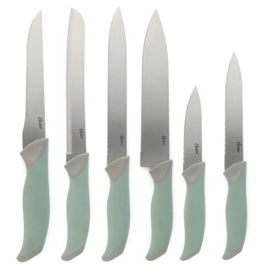SET CUCHILLOS OSTER LINDBERGH ACERO INOXIDABLE 14 PZS VERDE - 4