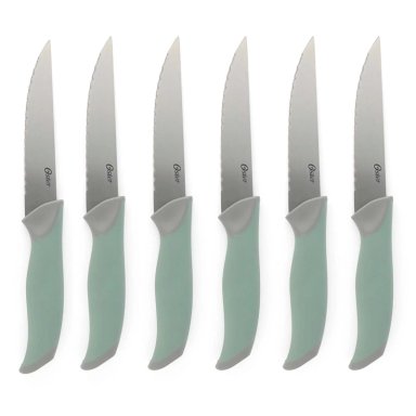 SET CUCHILLOS OSTER LINDBERGH ACERO INOXIDABLE 14 PZS VERDE - 5