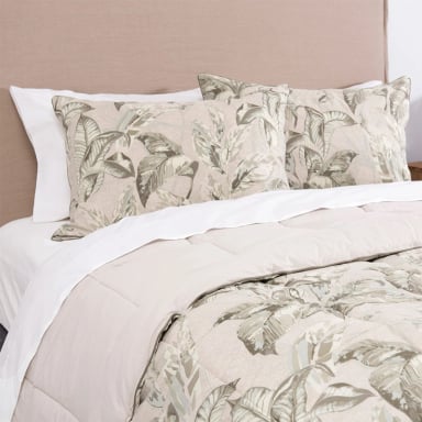 PLUMÓN FABRICS ARBOLEDA 2 PLAZAS BEIGE - 1