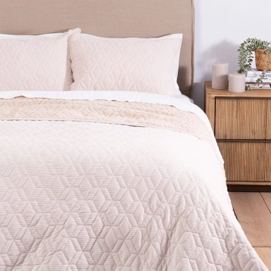 QUILT SOHOME CORDUROY KING BEIGE - 3
