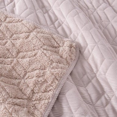 QUILT SOHOME CORDUROY KING BEIGE - 4