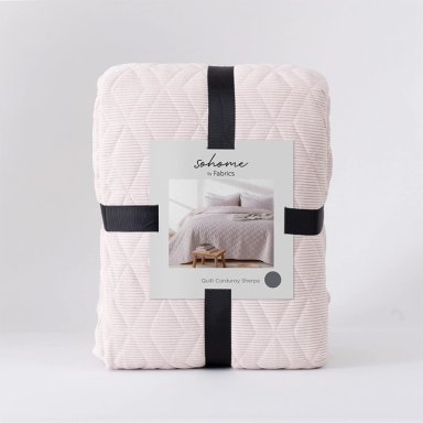 QUILT SOHOME CORDUROY KING BEIGE - 5