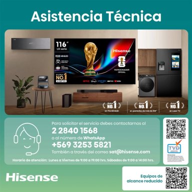 SMART TV HISENSE MINI LED 4K UHD 55” U6ESV - 16