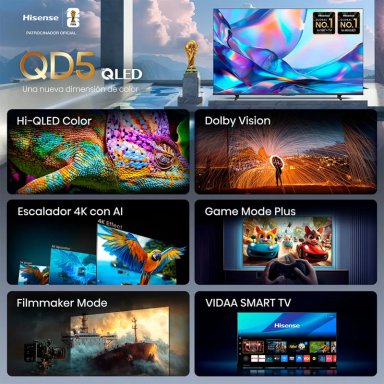 SMART TV HISENSE QLED 4K UHD 43” QD5SV - 4
