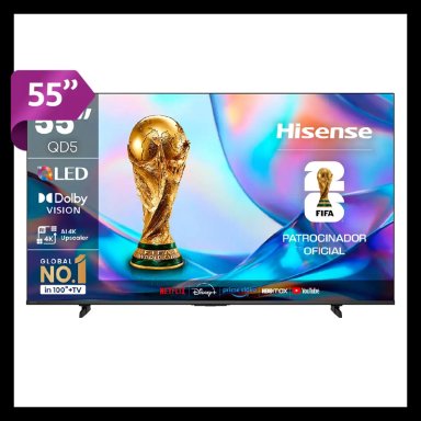 SMART TV HISENSE QLED 4K UHD 55” QD5SV - 1