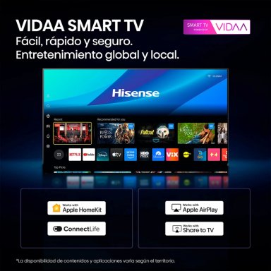 SMART TV HISENSE QLED 4K UHD 55” QD5SV - 10