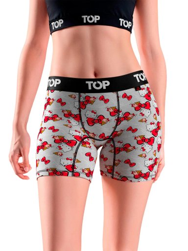 BOXER MUJER TOP PACK X3 ALGODÓN HELLO KITTY - 4