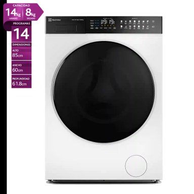 LAVADORA SECADORA ELECTROLUX EFLWD12W 14KG 8KG BLANCO - 1