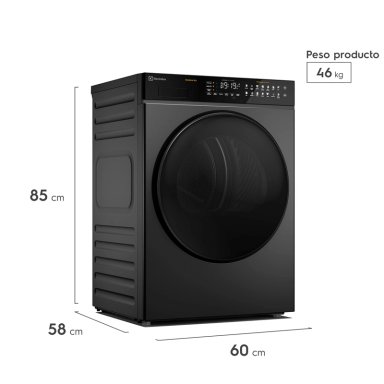 SECADORA DE ROPA BOMBA DE CALOR ELECTROLUX ETDHP8SZ 8KG GRAFITO - 3