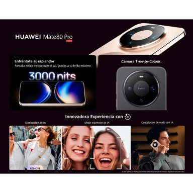 SMARTPHONE HUAWEI MATE 80 PRO 512GB 16GB RAM 50MP 6.7 - 6