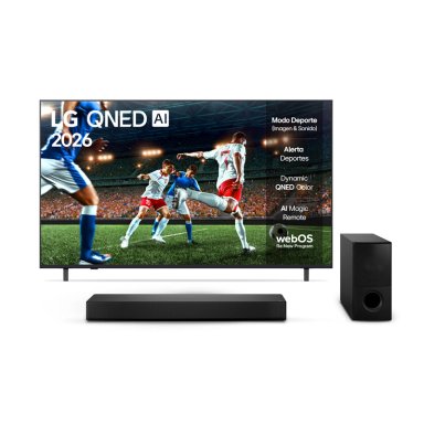SMART TV LG QNED 4K UHD 65” 65QNED73ASA + SOUNDBAR SH5WC - 1