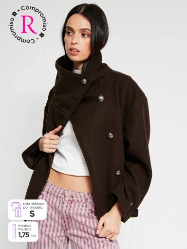 CHAQUETA MUJER INDEX CUELLO ALTO CORTA - 1