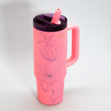 MUG TÉRMICO KEEP 30 OZ NATURE ROSA - 4