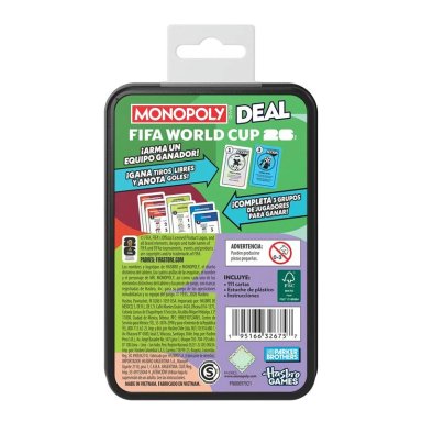 JUEGOS DE MESA MONOPOLY DEAL EDICIÓN COPA MUNDIAL DE LA FIFA 2026  - 2
