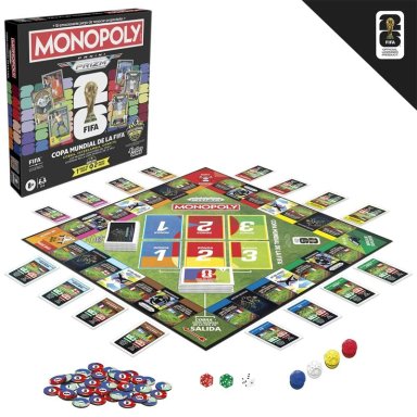 JUEGO DE MESA MONOPOLY PANINI PRIZM: COPA MUNDIAL DE LA FIFA - 2