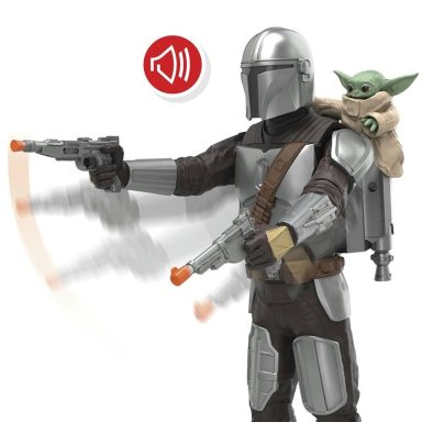 FIGURA DE ACCIÓN STAR WARS THE MANDALORIAN & GROGU BLÁSTER CAZARRECOMPENSAS - 4