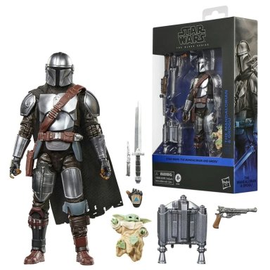 FIGURA DE ACCIÓN STAR WARS THE BLACK SERIES EL MANDALORIANO Y GROGU - 1