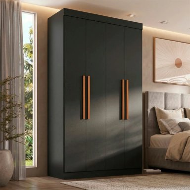 CLOSET DI PORETTI DESIGN PARIS 4P 2C NEGRO - 1