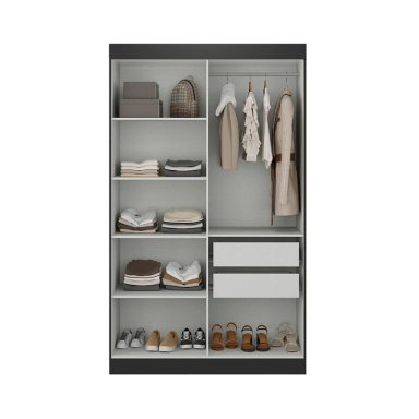 CLOSET DI PORETTI DESIGN PARIS 4P 2C NEGRO - 3