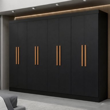 CLOSET DI PORETTI DESIGN PARIS 8P 4C NEGRO - 1