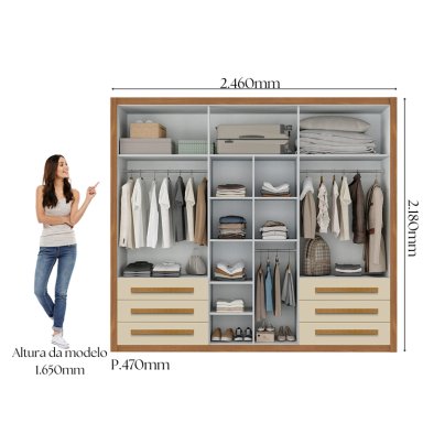 CLOSET DI PORETTI DESIGN VENETO 6P 6C CAFÉ - 5