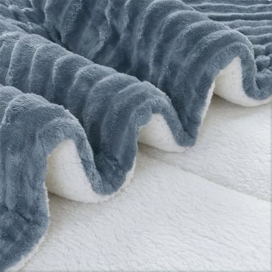 PLUMÓN ANDES STRIPE 2 PLAZAS AZUL - 3