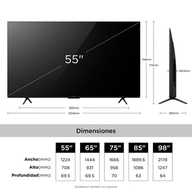 SMART TV TCL QD-MINI LED 4K UHD 55” 55P8L - 11