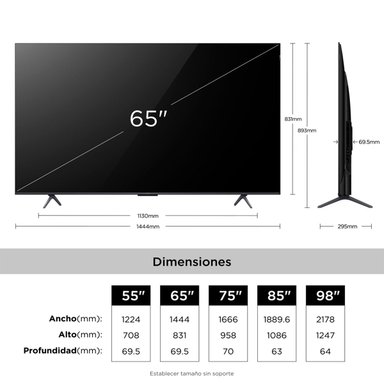 SMART TV TCL QD-MINI LED 4K UHD 65” 65P8L - 12