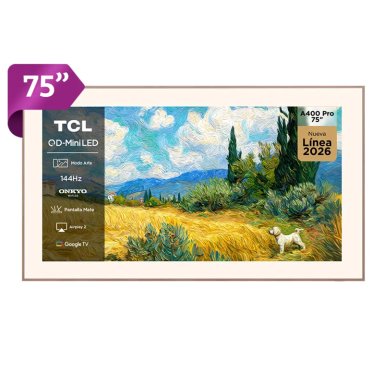SMART TV TCL QD MINI LED 4K UHD 75” ART TV A400 PRO - 1