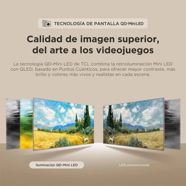 SMART TV TCL QD MINI LED 4K UHD 75” ART TV A400 PRO - 4