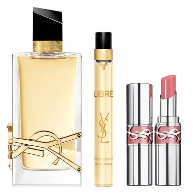 SET PERFUME MUJER YVES SAINT LAURENT LIBRE EDP 90ML+10ML+LABIAL LOVESHINE 44 - 1