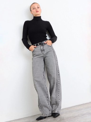 SWEATER MUJER IO BEATLE TEJIDO BÁSICO RIB - 1