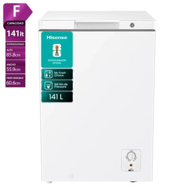 CONGELADOR HORIZONTAL HISENSE FT145N1BWF 141L FRÍO DIRECTO BLANCO - 1