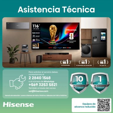 CONGELADOR HORIZONTAL HISENSE FT145N1BWF 141L FRÍO DIRECTO BLANCO - 14