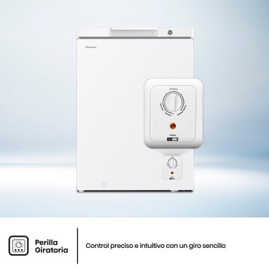CONGELADOR HORIZONTAL HISENSE FT145N1BWF 141L FRÍO DIRECTO BLANCO - 10