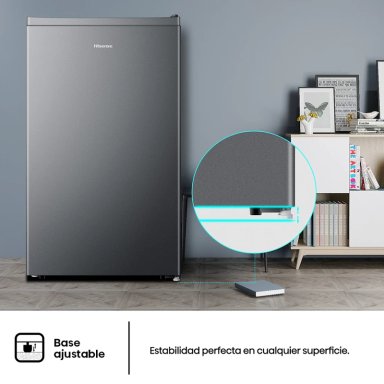 FRIGOBAR HISENSE RR093N1EB1 94L FRÍO DIRECTO PLATA - 7