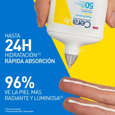PROTECTOR SOLAR CERAVE FLUIDO HIDRATANTE E INVISIBLE SPF50 50ML - 3