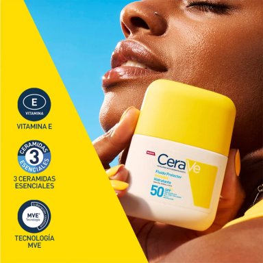 PROTECTOR SOLAR CERAVE FLUIDO HIDRATANTE E INVISIBLE SPF50 50ML - 4