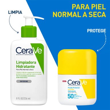 PROTECTOR SOLAR CERAVE FLUIDO HIDRATANTE E INVISIBLE SPF50 50ML - 6