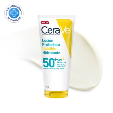 PROTECTOR SOLAR ROSTRO Y CUERPO CERAVE HIDRATANTE E INVISIBLE SPF50+ 177ML - 1