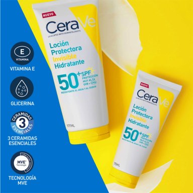 PROTECTOR SOLAR ROSTRO Y CUERPO CERAVE HIDRATANTE E INVISIBLE SPF50+ 177ML - 4